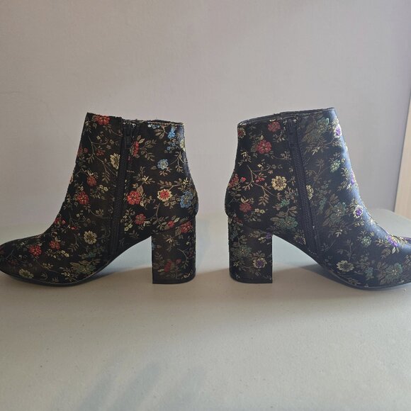 Diba Floral Ankle Boots – Size 8 - Picture 3 of 4